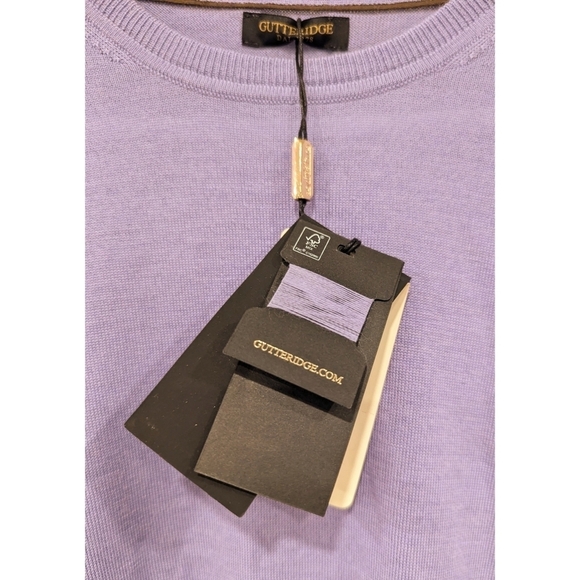 🆕 Gutteridge 100% Merino Wool Lavender Sweater Size Large - Picture 2 of 10